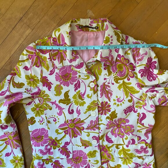 Boden Pea Coat Floral Pattern - Picture 7 of 8